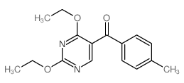 (2,4-diethoxypyrimidin-5-yl)-(4-methylphenyl)methanone Structure