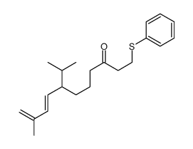 10-methyl-1-phenylsulfanyl-7-propan-2-ylundeca-8,10-dien-3-one Structure