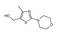 (4-Methyl-2-morpholin-4-yl-thiazol-5-yl)-methanol结构式