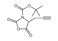 3-Oxazolidinecarboxylic acid, 2,5-dioxo-4-(2-propyn-1-yl)-, 1,1-dimethylethyl ester结构式