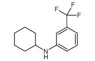 N-cyclohexyl-3-(trifluoromethyl)aniline structure