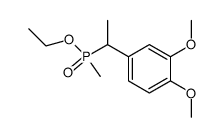 ((dimethoxy-3,4 phenyl)-1 ethyl)methylphosphinate d'ethyle Structure