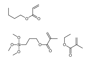 butyl prop-2-enoate,ethyl 2-methylprop-2-enoate,3-trimethoxysilylpropyl 2-methylprop-2-enoate结构式