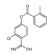 (4-carbamoyl-3-chlorophenyl) 2-methylbenzoate Structure