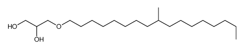 3-(9-methylheptadecoxy)propane-1,2-diol Structure