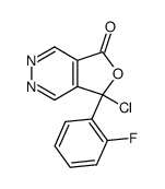 7-Chlor-7-(2-fluorphenyl)furo(3,4-d)pyridazin-5(7H)-on结构式