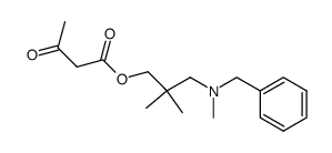 3-(N-benzyl-N-methylamino)-2,2-dimethylpropyl acetoacetate Structure