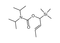 (E)-N,N-Diisopropylcarbamidsaeure-<1-(trimethylsilyl)-2-butenylester> Structure