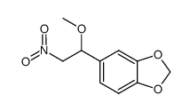 1-(3,4-methylenedioxyphenyl)-1-methoxy-2-nitroethane Structure