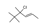 4-chloro-4,5,5-trimethyl-hex-2-ene结构式