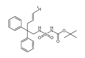 (E)-tert-butyl N-(5-deutero-2,2-diphenylpent-4-enyl)sulfamoylcarbamate结构式