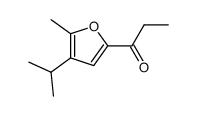 1-(4-isopropyl-5-methyl-2-furyl)propan-1-one Structure