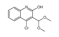 4-chloro-3-dimethoxymethyl-quinolin-2-ol Structure