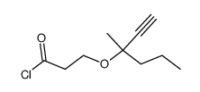 3-(1-methyl-1-propyl-prop-2-ynyloxy)-propionyl chloride Structure