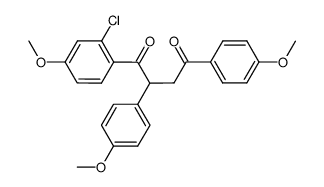 1-(2-chloro-4-methoxyphenyl)-2,4-bis(4-methoxyphenyl)-butane-1,4-dione Structure