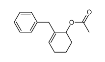 6-Acetoxy-1-benzyl-cyclohexen-(1) Structure