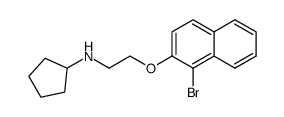 N-(2-(1-bromonaphthalen-2-yloxy)ethyl)cyclopentanamine Structure