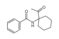 N-(1-acetylcyclohexyl)benzamide结构式