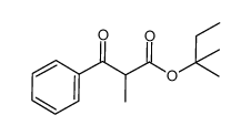 2-methylbutan-2-yl 2-methyl-3-oxo-3-phenylpropanoate结构式