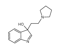 3-(2-(pyrrolidin-1-yl)ethyl)-3H-indol-3-ol结构式