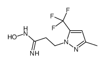 N-Hydroxy-3-[3-methyl-5-(trifluoromethyl)-1H-pyrazol-1-yl]propani midamide Structure