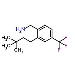 1-[2-(3,3-Dimethylbutyl)-4-(trifluoromethyl)phenyl]methanamine Structure