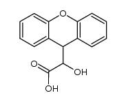 hydroxy-xanthen-9-yl-acetic acid结构式