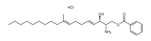 1-O-benzoylsphingadienine*HCl结构式