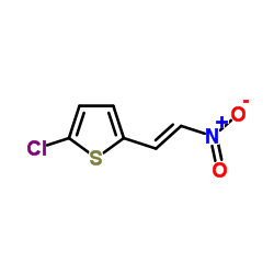 2-Chloro-5-[(E)-2-nitrovinyl]thiophene结构式