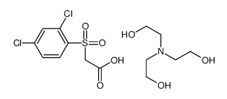 2-(bis(2-hydroxyethyl)amino)ethanol, 2-(2,4-dichlorophenyl)sulfonylace tic acid Structure