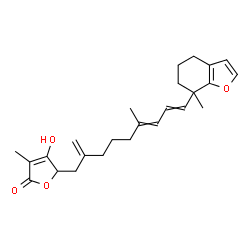 4,5,6,7-Tetrahydro-7-methyl-7-[4-methyl-8-methylene-9-(4-hydroxy-3-methyl-2,5-dihydro-2-oxofuran-5-yl)-1,3-nonadienyl]benzofuran picture
