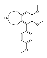 2,3,4,5-tetrahydro-7,8-dimethoxy-6-(4-methoxyphenyl)-1H-3-benzazepine结构式