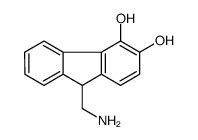 9-(aminomethyl)-9H-fluorene-3,4-diol结构式