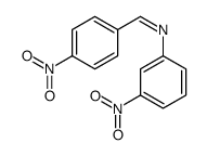 N-(3-nitrophenyl)-1-(4-nitrophenyl)methanimine结构式