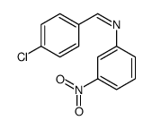 1-(4-chlorophenyl)-N-(3-nitrophenyl)methanimine结构式