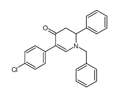 1-Benzyl-5-(4-chlorophenyl)-2-phenyl-2,3-dihydro-4(1H)-pyridinone Structure