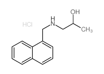 1-[(Naphthalen-1-ylmethyl)-amino]-propan-2-ol hydrochloride结构式