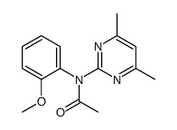 N-(4,6-dimethylpyrimidin-2-yl)-N-(2-methoxyphenyl)acetamide结构式