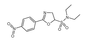 2-(4-nitrophenyl)-4,5-dihydro-5-diethylsulfonamideoxazole Structure