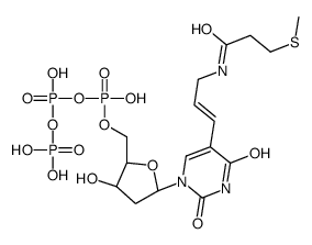 5-(3-((3-(methylthio)propionyl)amino)-1-propenyl)-2'-deoxyuridine-5'-triphosphate structure