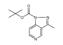 3-甲基-1H-吡唑并[4,3-c]吡啶-1-甲酸叔丁酯结构式