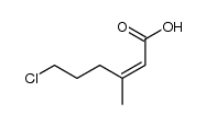 6-chloro-3-methyl-2-hexanoic acid Structure