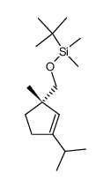 (-)-3(S)-<(tert-butyldimethylsiloxy)methyl>-3 methyl-1-isopropylcyclopentene结构式