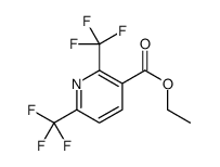 ethyl 2,6-bis(trifluoromethyl)pyridine-3-carboxylate结构式