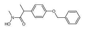 2-(4-Benzyloxy-phenyl)-N-hydroxy-N-methyl-propionamide Structure
