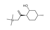 (1R,2S,5R)-5-methyl-2-<1-methylene-2-(trimethylsilyl)ethyl>-1-cyclohexanol Structure