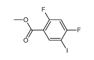 methyl 2,4-difluoro-5-iodobenzoate结构式