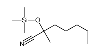 2-methyl-2-trimethylsilyloxyheptanenitrile结构式