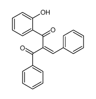 2-benzylidene-1-(2-hydroxyphenyl)-3-phenylpropane-1,3-dione结构式