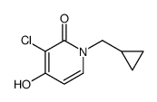 3-CHLORO-1-(CYCLOPROPYLMETHYL)-4-HYDROXYPYRIDIN-2(1H)-ONE Structure